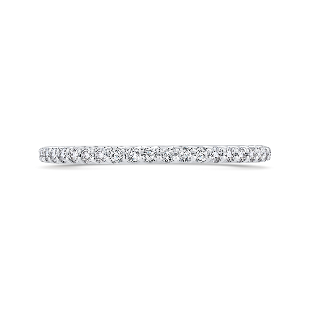 Diamond Half-Eternity Wedding Band in 14K White Gold