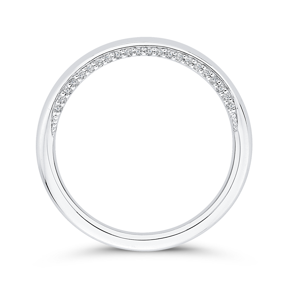 Plain Wedding Band in 14K White Gold