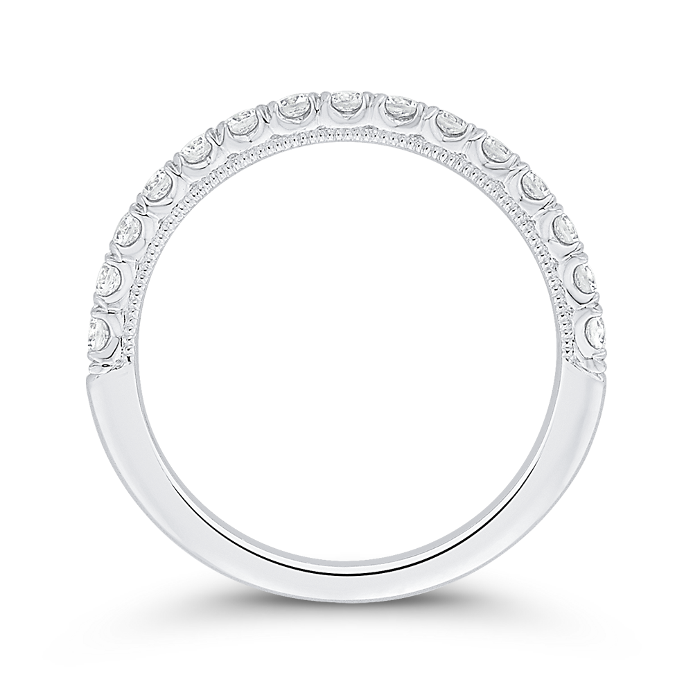 Diamond Half-Eternity Wedding Band in 14K White Gold