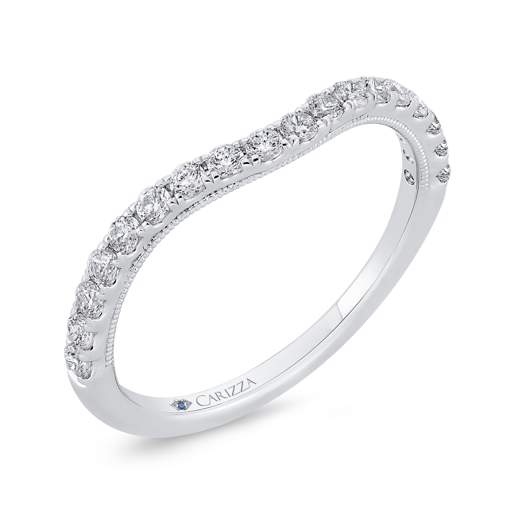 Diamond Wedding Band in 14K White Gold