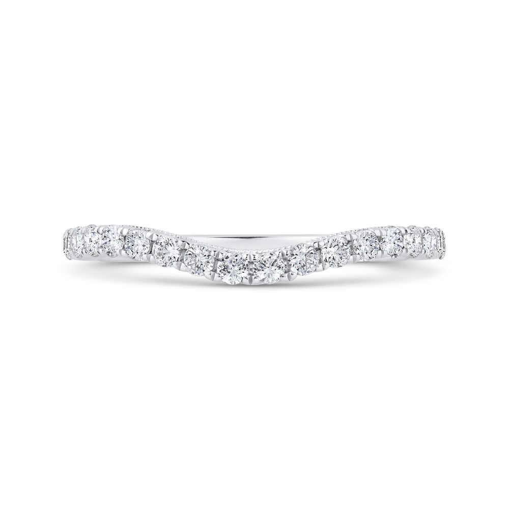 Diamond Wedding Band in 14K White Gold