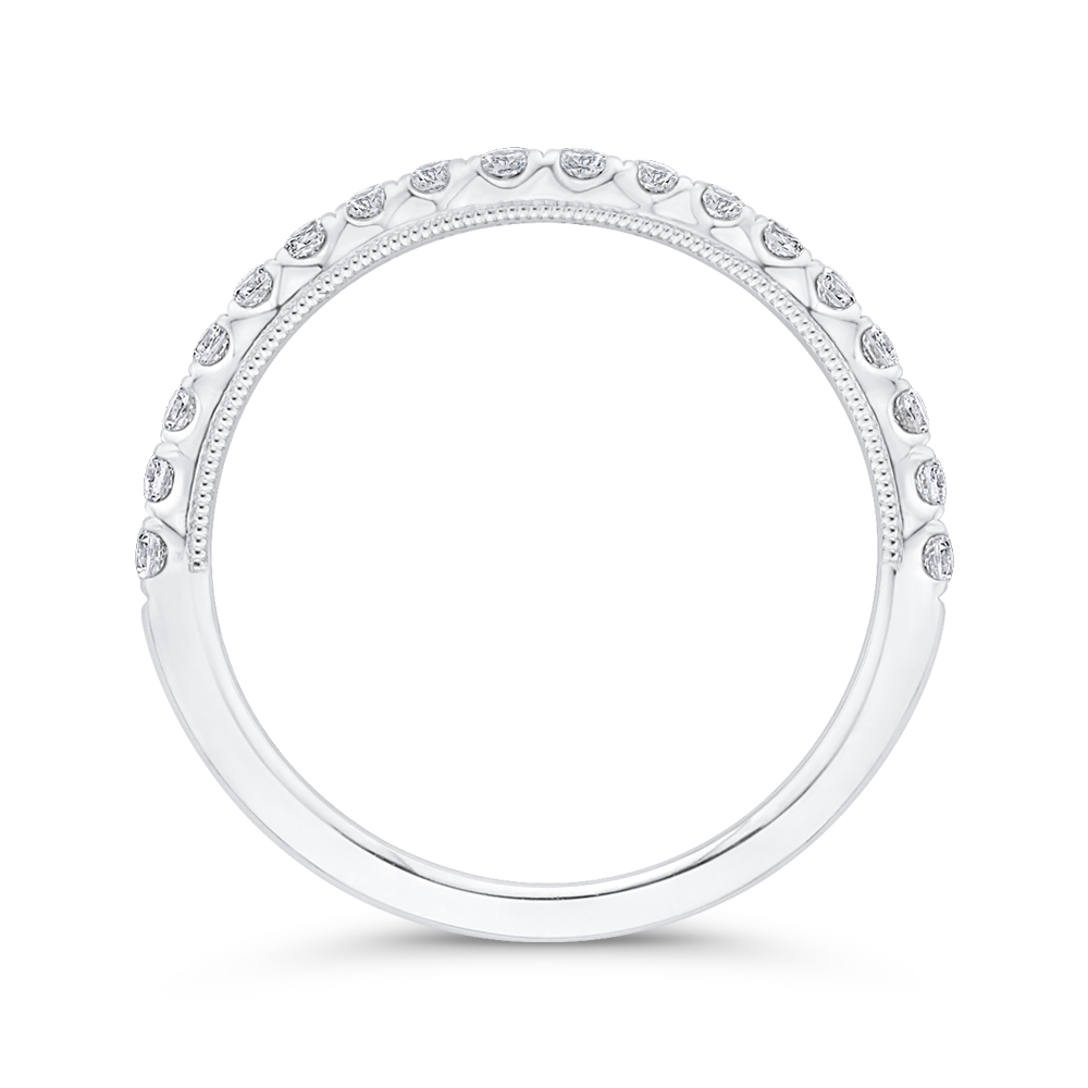 Diamond Wedding Band in 14K White Gold