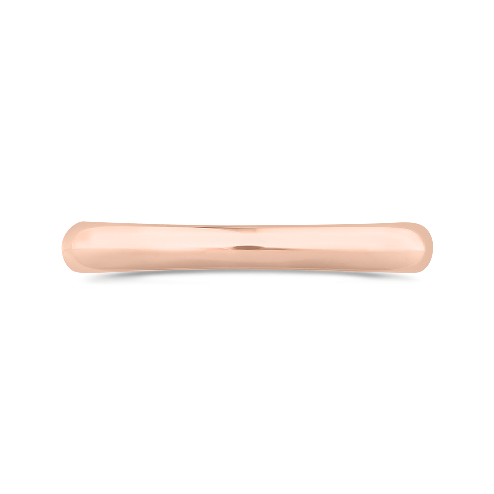 Plain Wedding Band in 14K Rose Gold