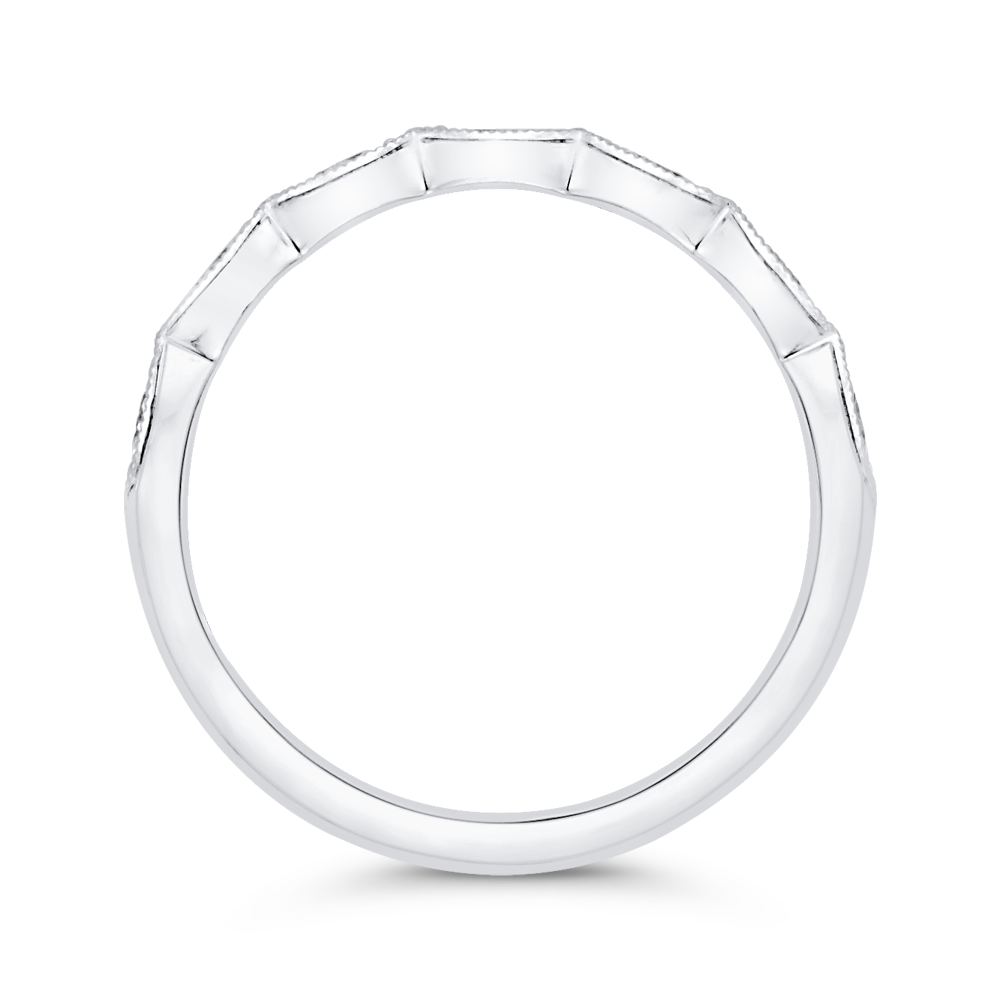 Diamond Wedding Band in 14K White Gold