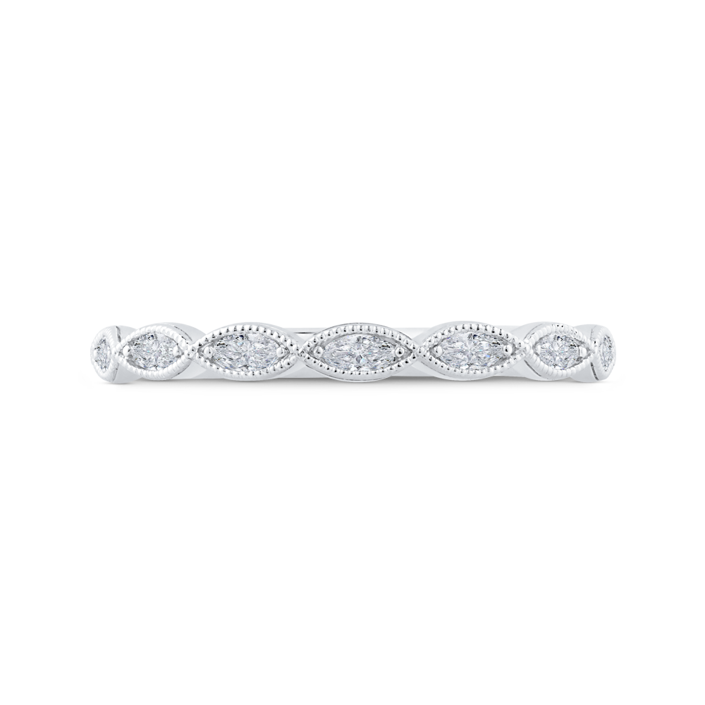 Diamond Wedding Band in 14K White Gold