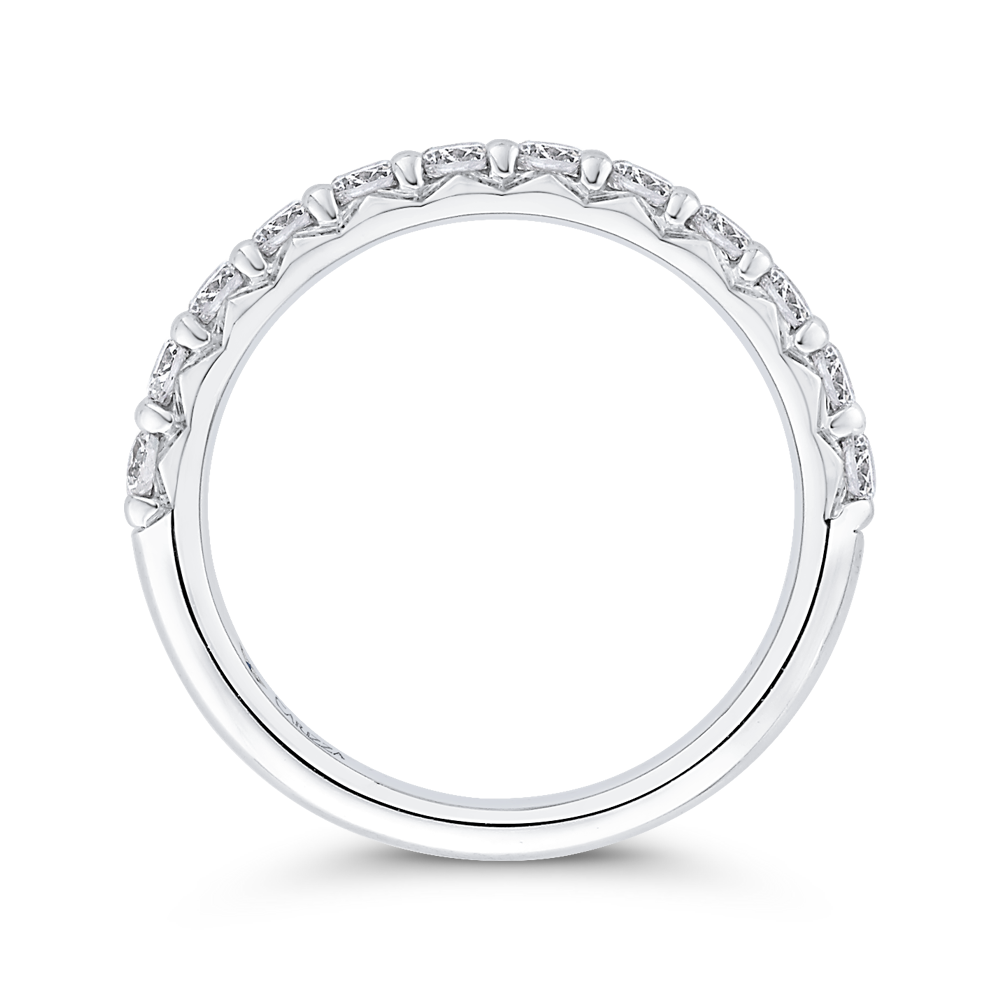 Diamond Wedding Band in 14K White Gold