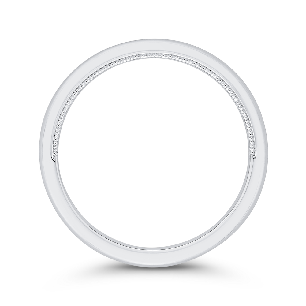 Plain Wedding Band in 14K White Gold