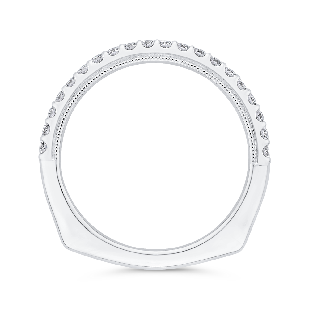 Diamond Wedding Band in 14K White Gold