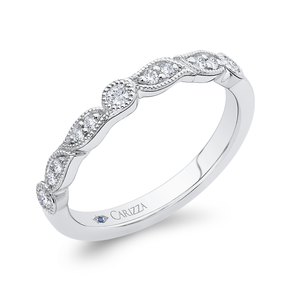 Diamond Wedding Band in 14K White Gold