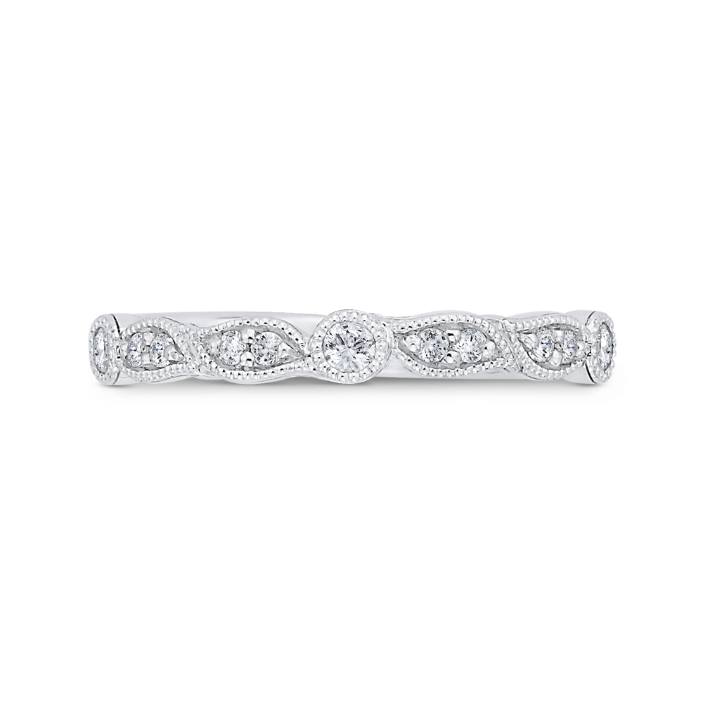 Diamond Wedding Band in 14K White Gold