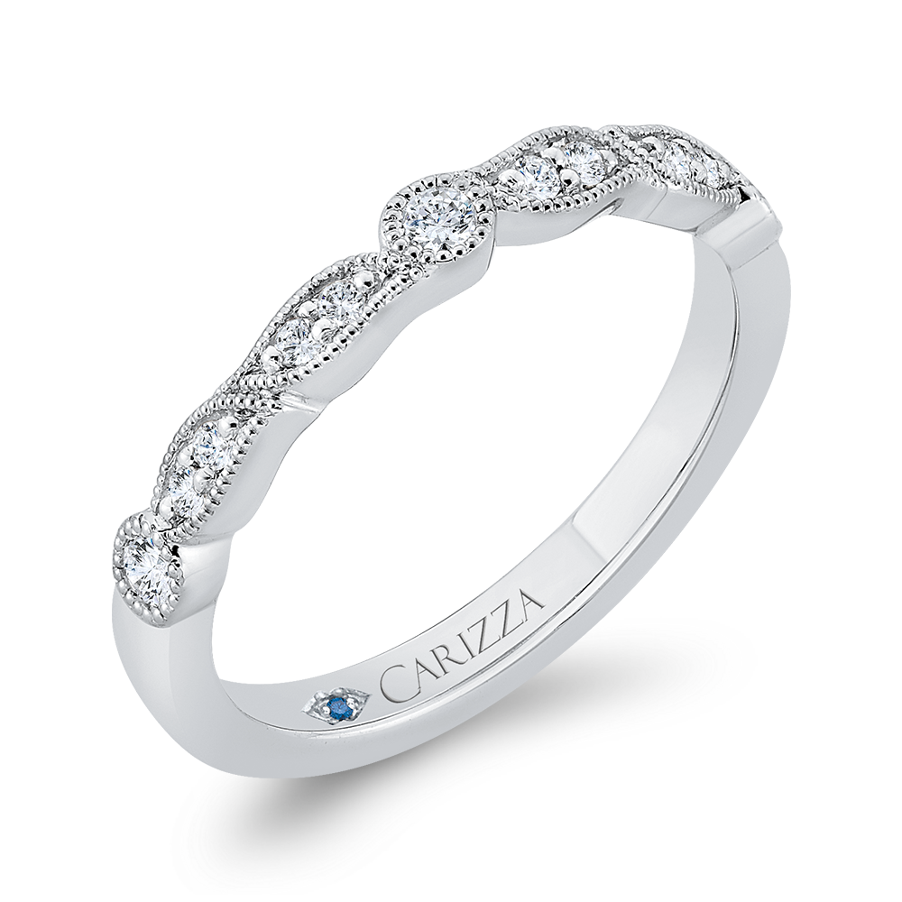 Diamond Wedding Band in 14K White Gold