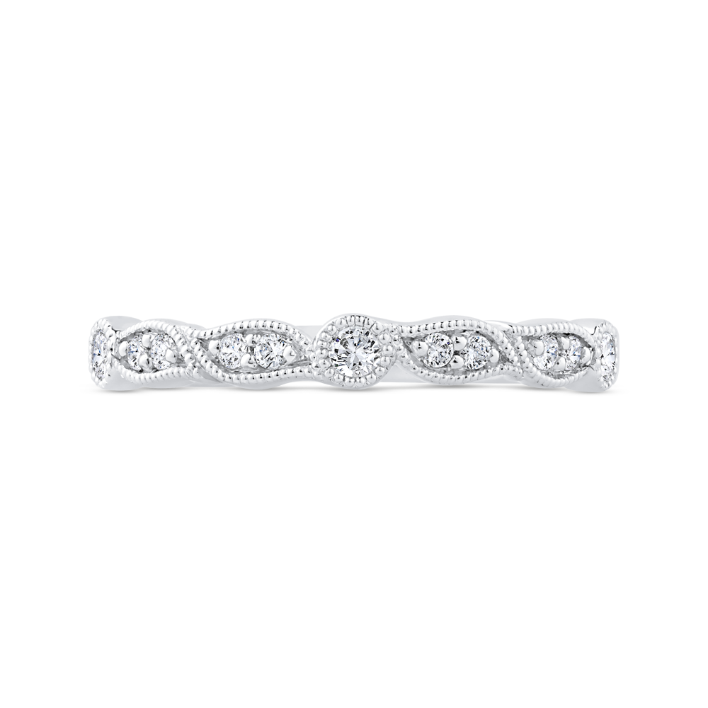 Diamond Wedding Band in 14K White Gold