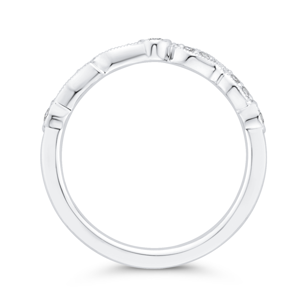 Diamond Wedding Band in 14K White Gold