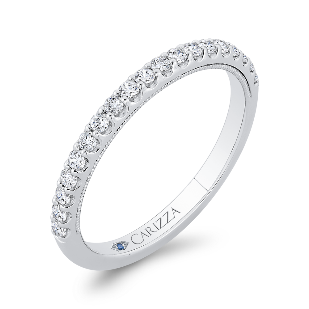 Diamond Wedding Band in 14K White Gold