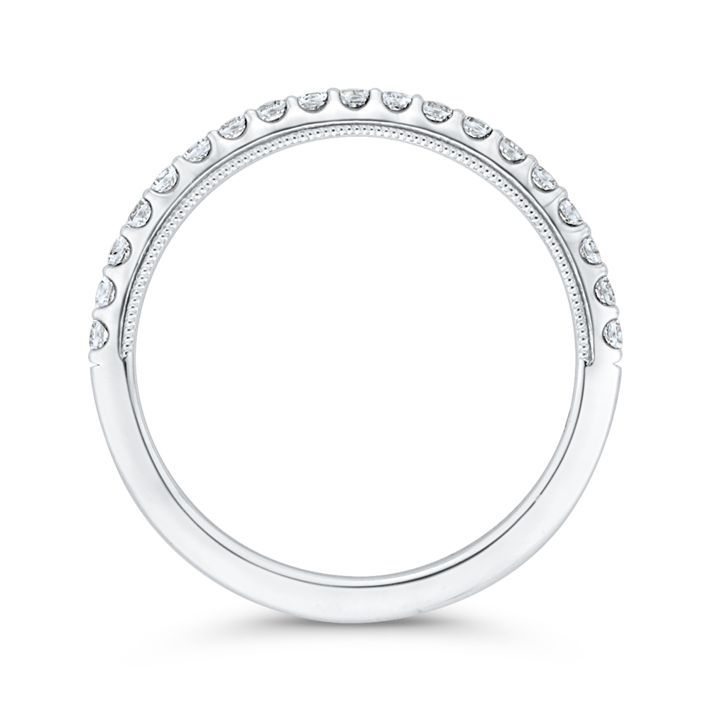 Diamond Wedding Band in 14K White Gold