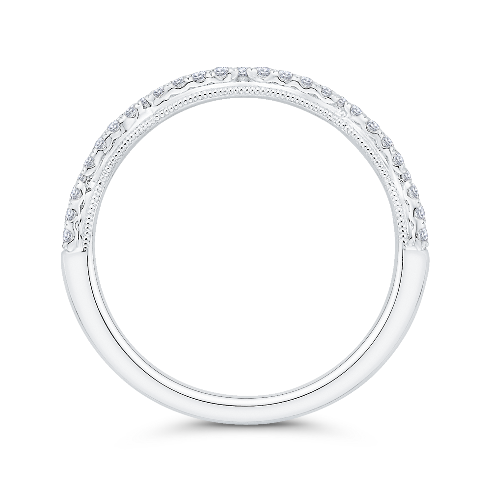 Diamond Wedding Band in 14K White Gold