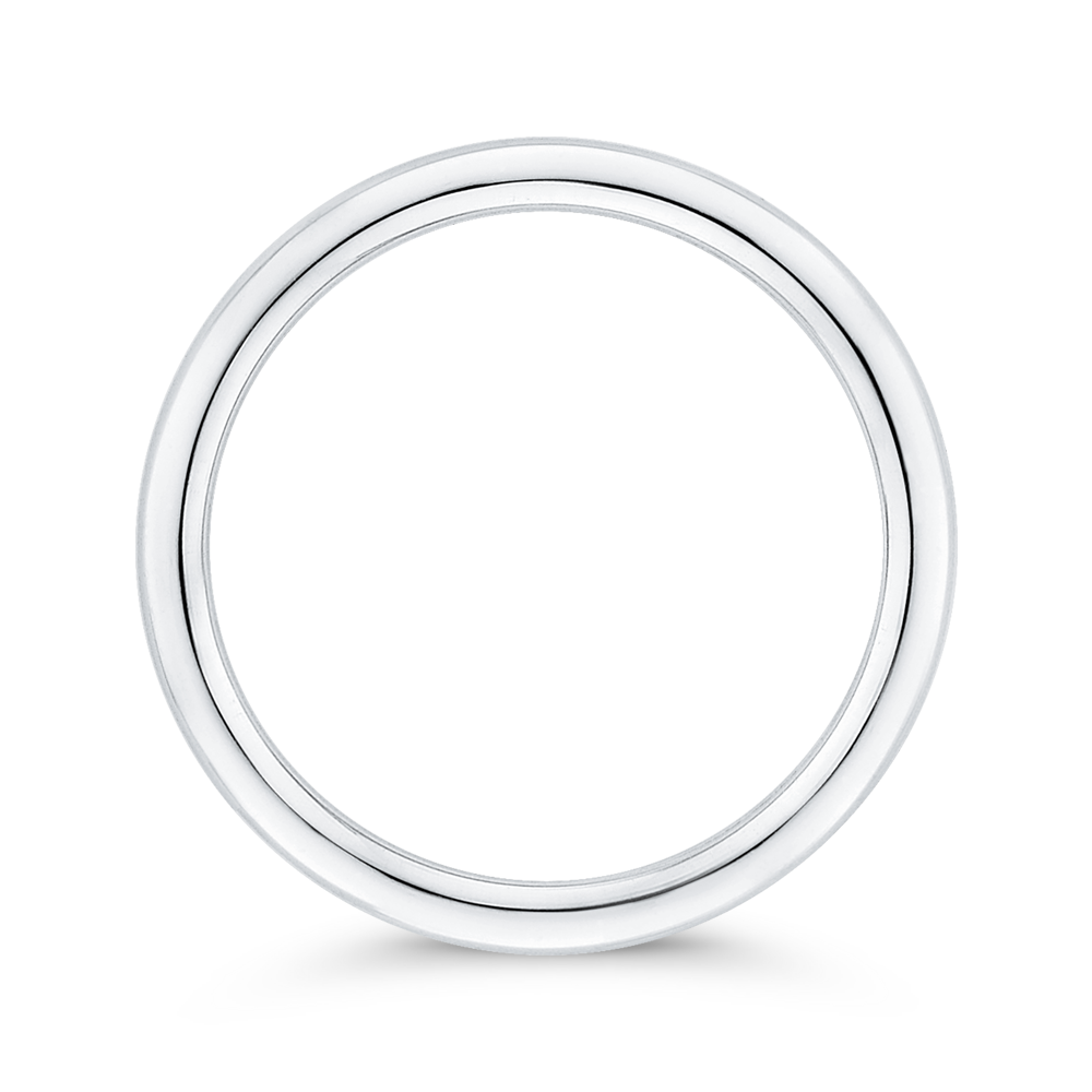 Plain Wedding Band in 14K White Gold