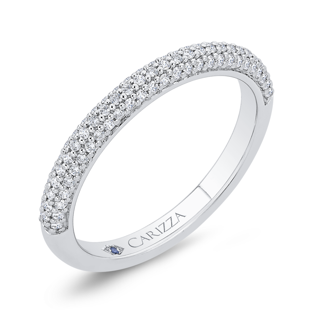 Diamond Wedding Band in 14K White Gold