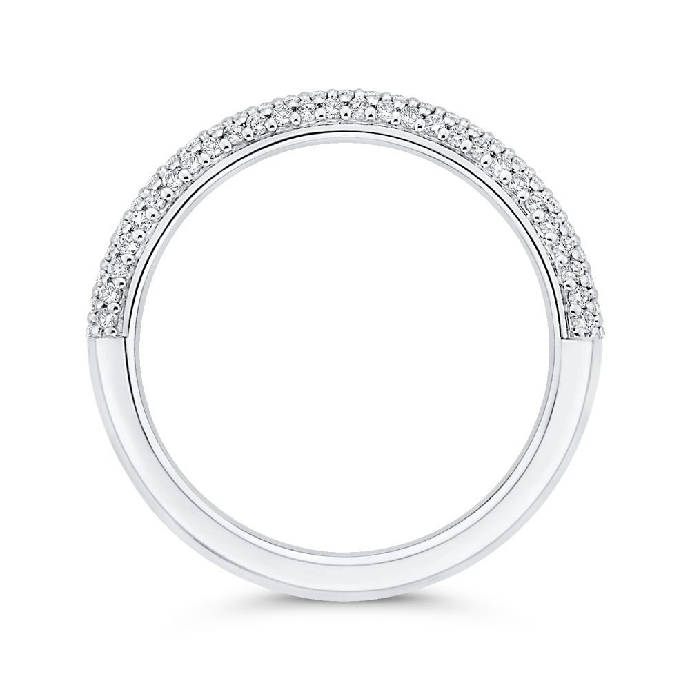 Diamond Wedding Band in 14K White Gold