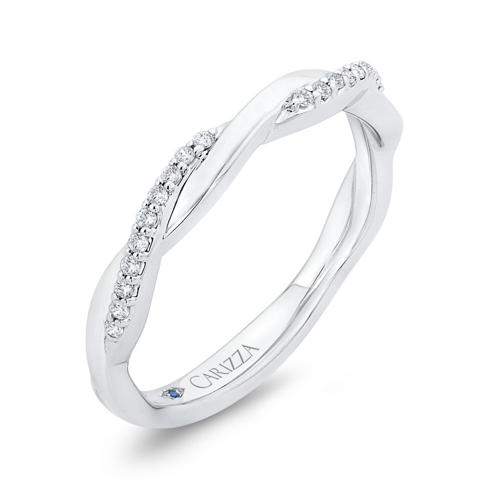 Diamond Wedding Band in 14K White Gold