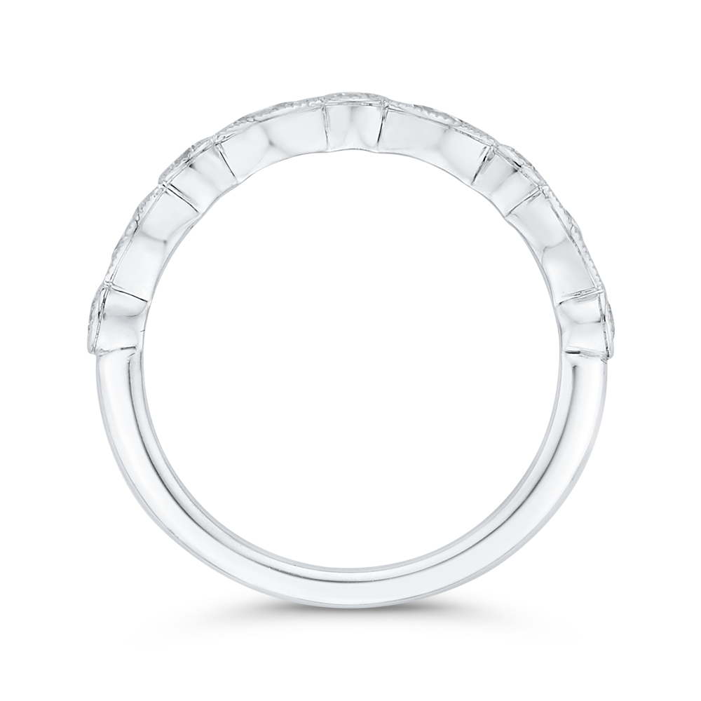 Diamond Wedding Band in 14K White Gold