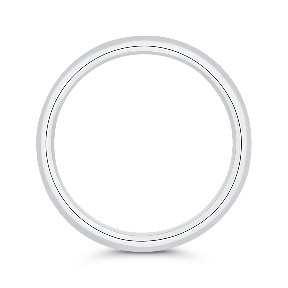 Plain Wedding Band in 14K White Gold