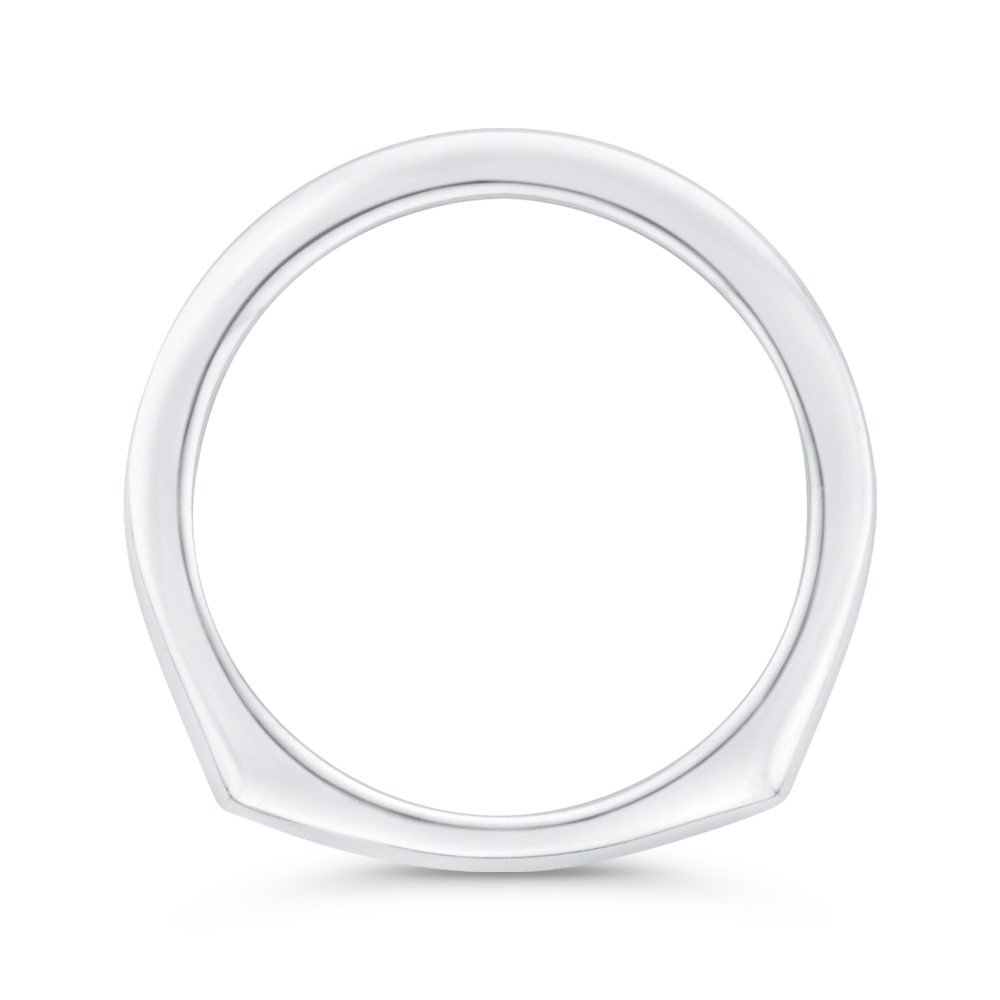 Plain Wedding Band in 14K White Gold