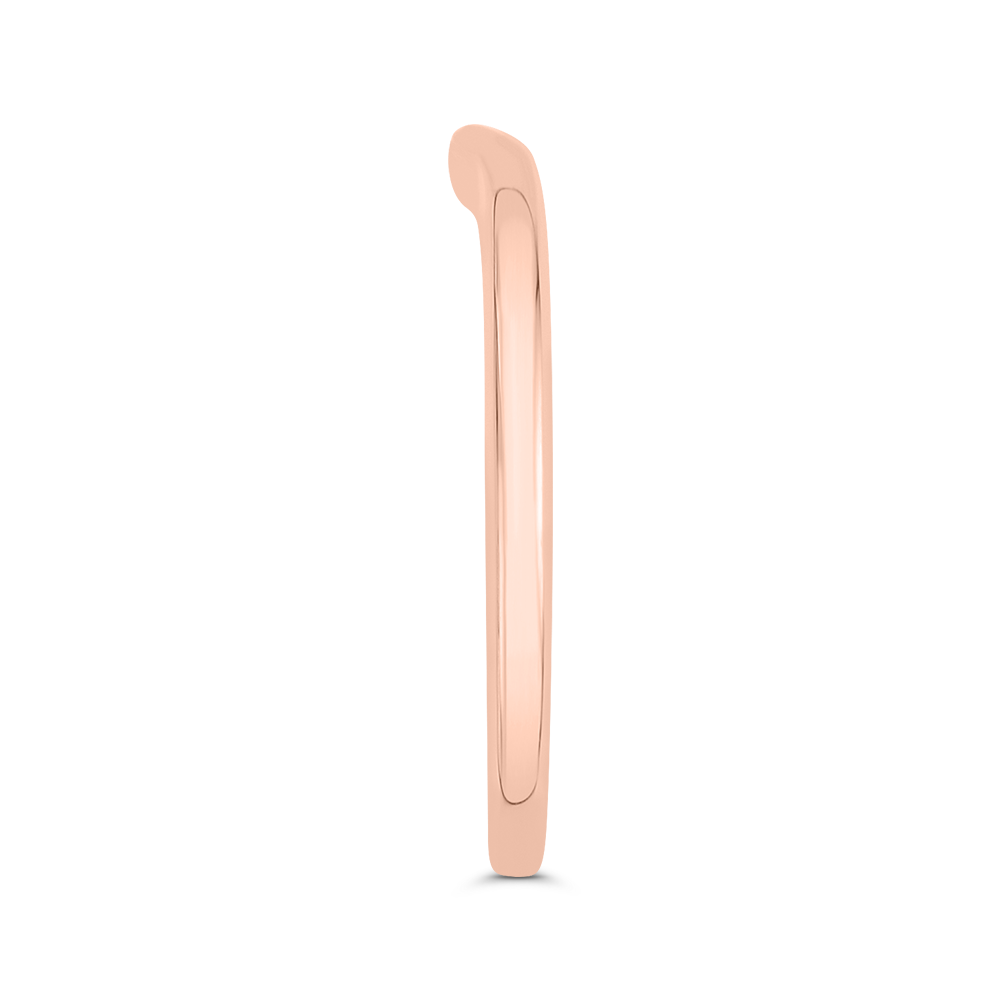 Diamond Wedding Band in 14K Rose Gold