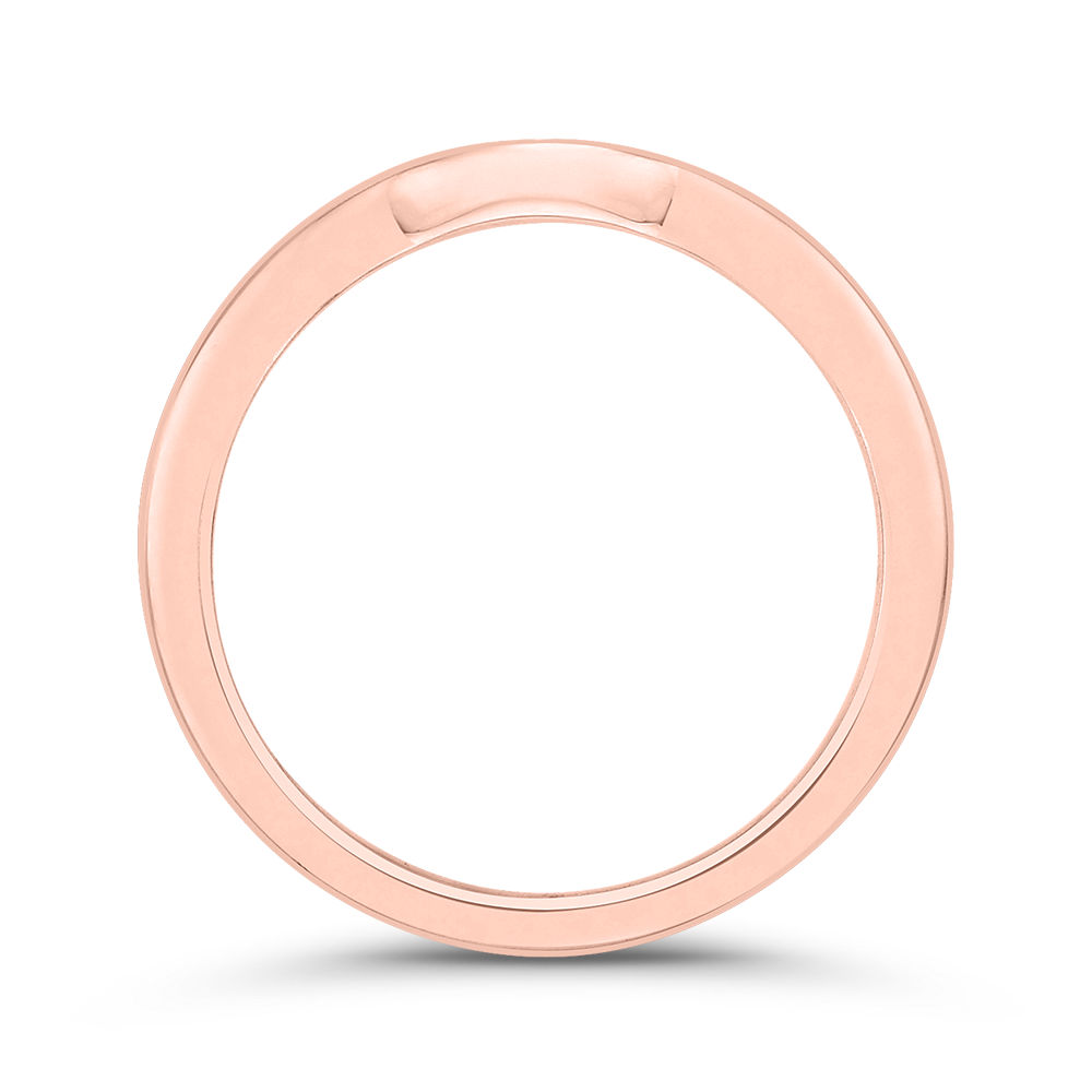 Diamond Wedding Band in 14K Rose Gold