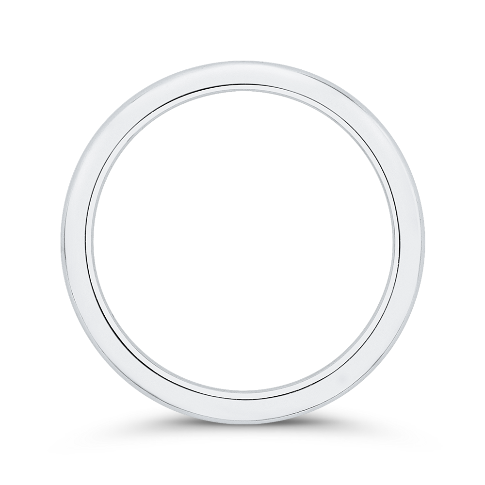 Plain Wedding Band in 14K White Gold