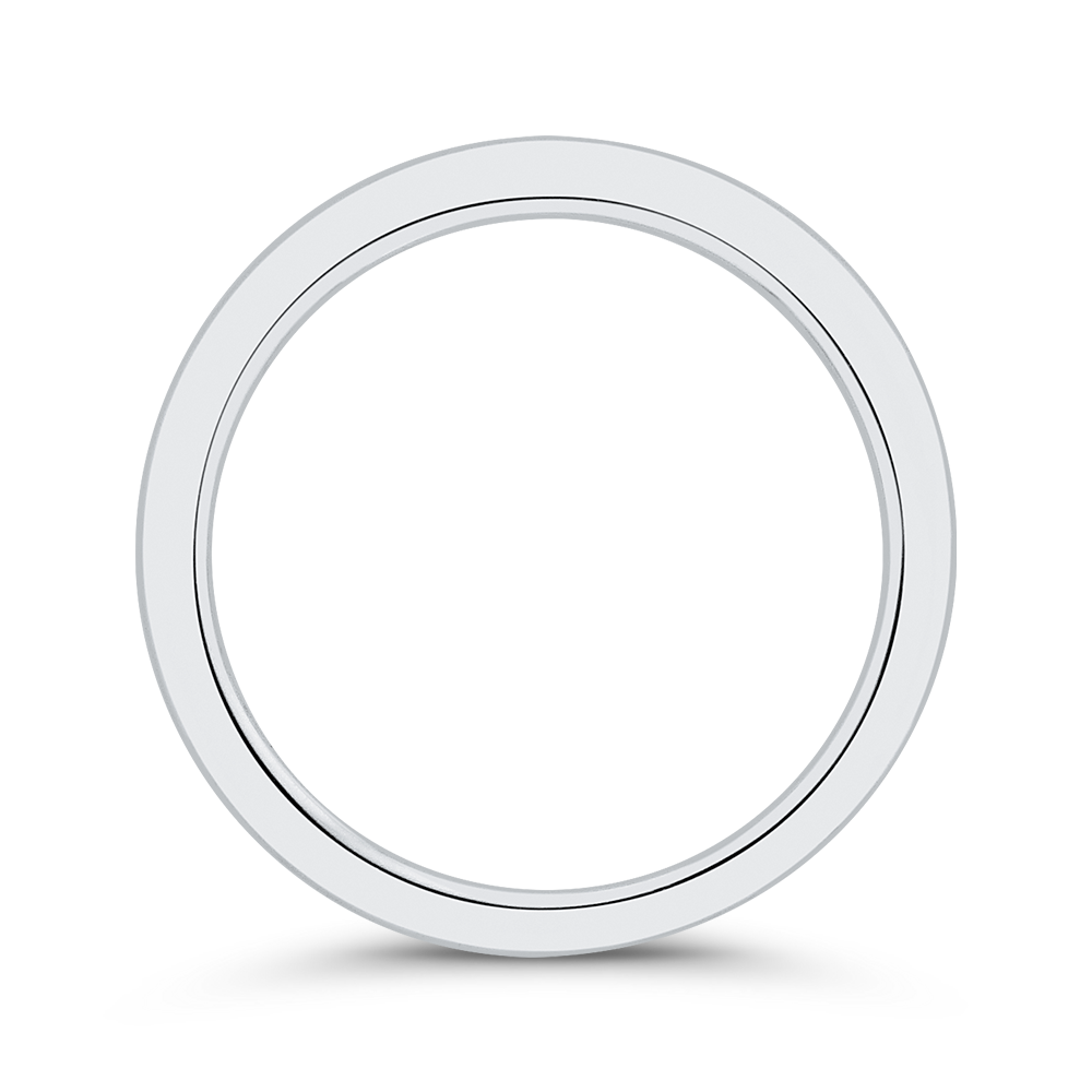 Plain Wedding Band in 14K White Gold