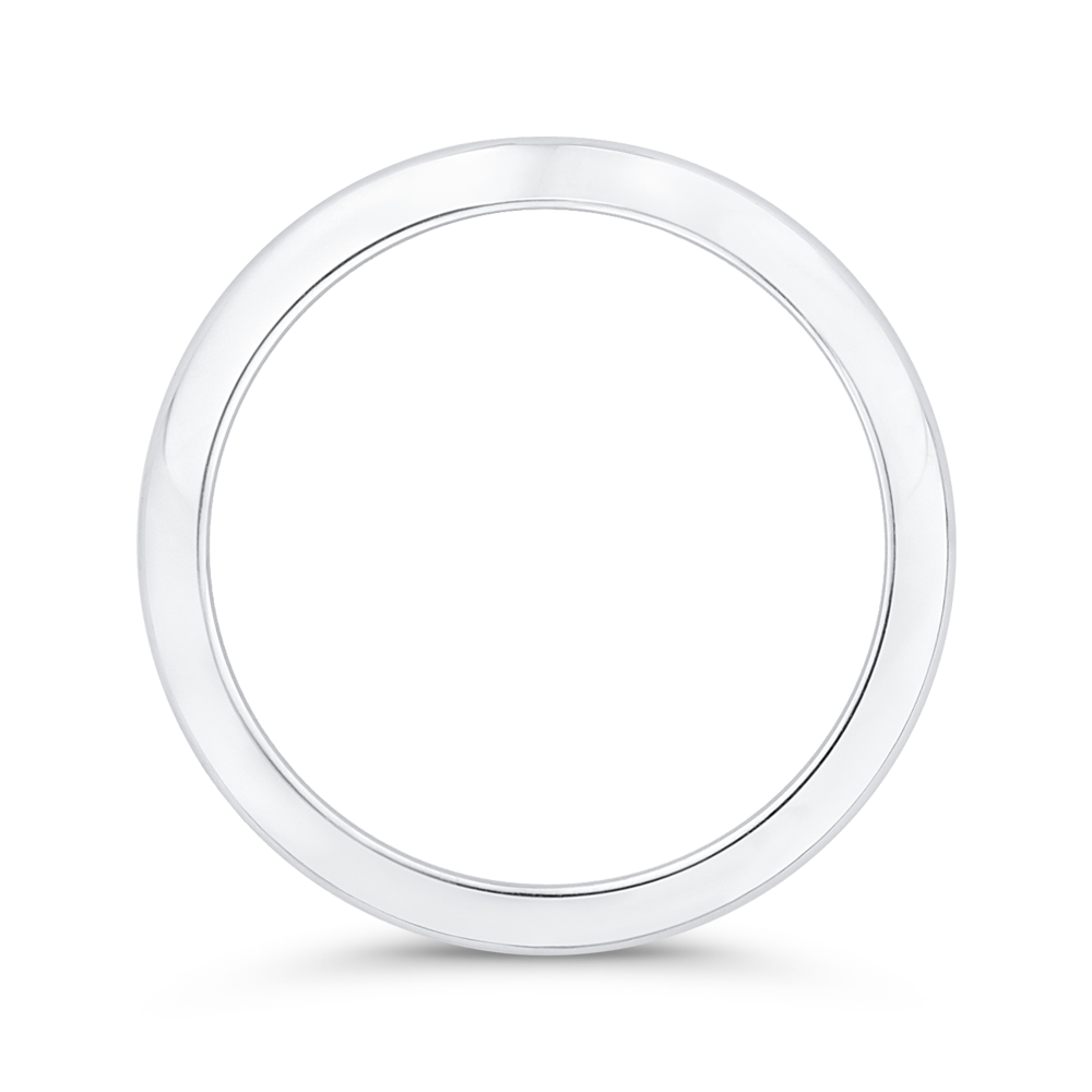 Plain Wedding Band in 14K White Gold