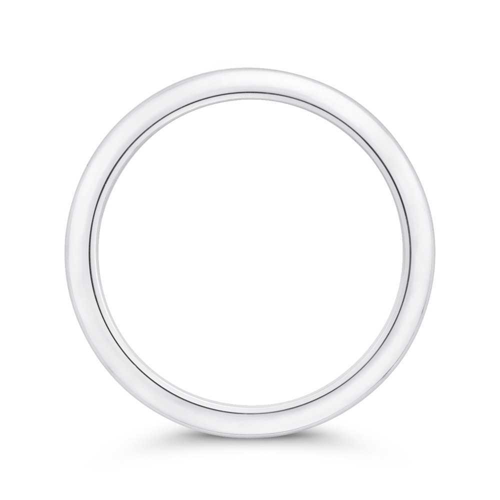 Plain Wedding Band in 14K White Gold