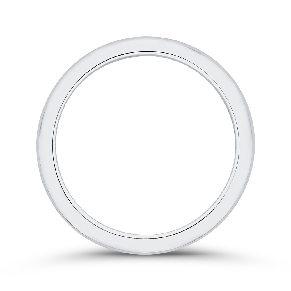 Plain Wedding Band in 14K White Gold