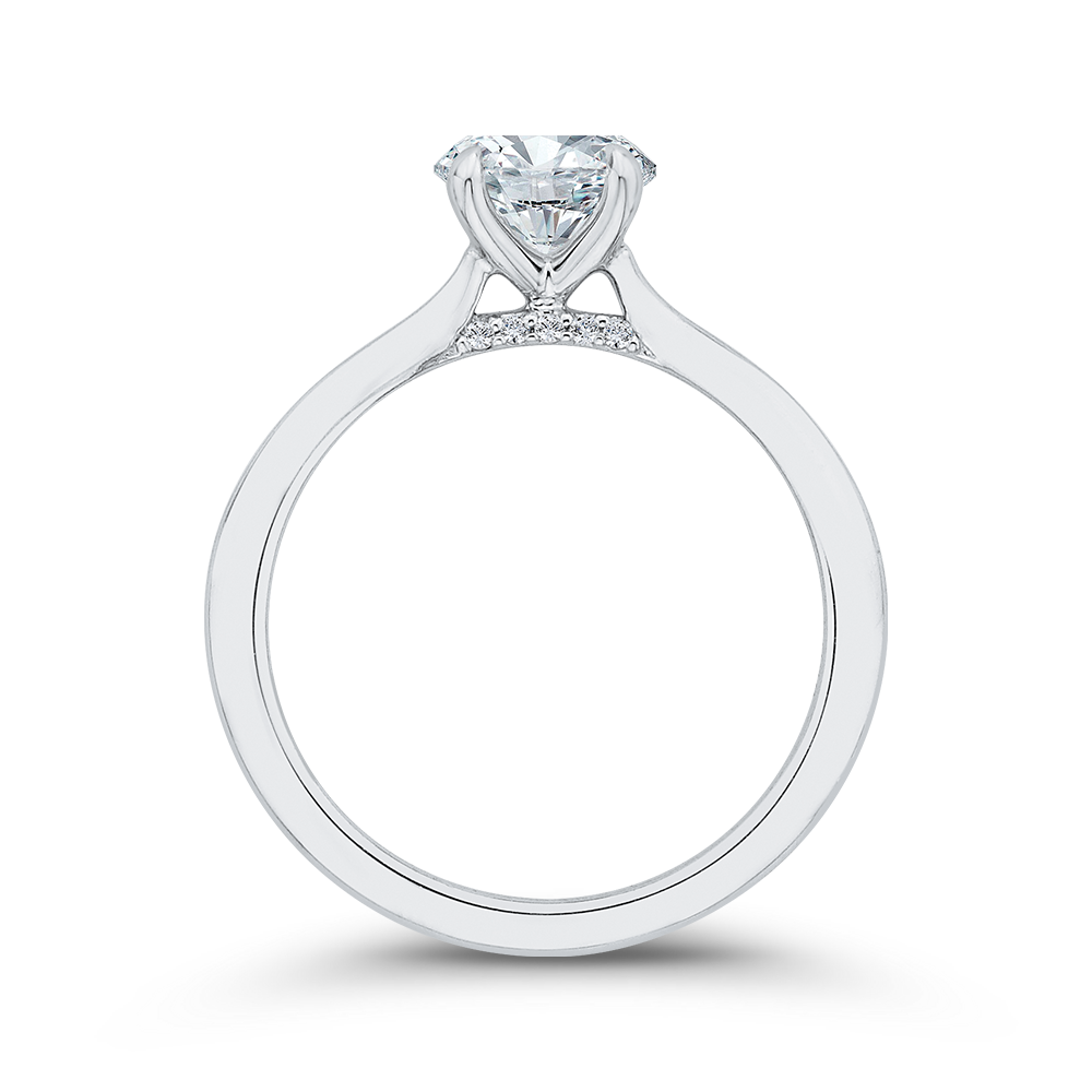 Diamond Engagement Ring in 14K White Gold (Semi-Mount)