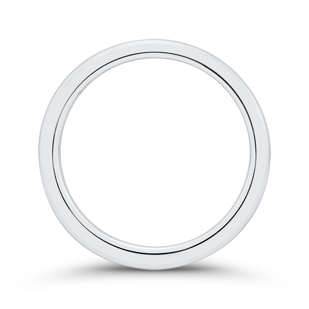 Plain Wedding Band in 14K White Gold