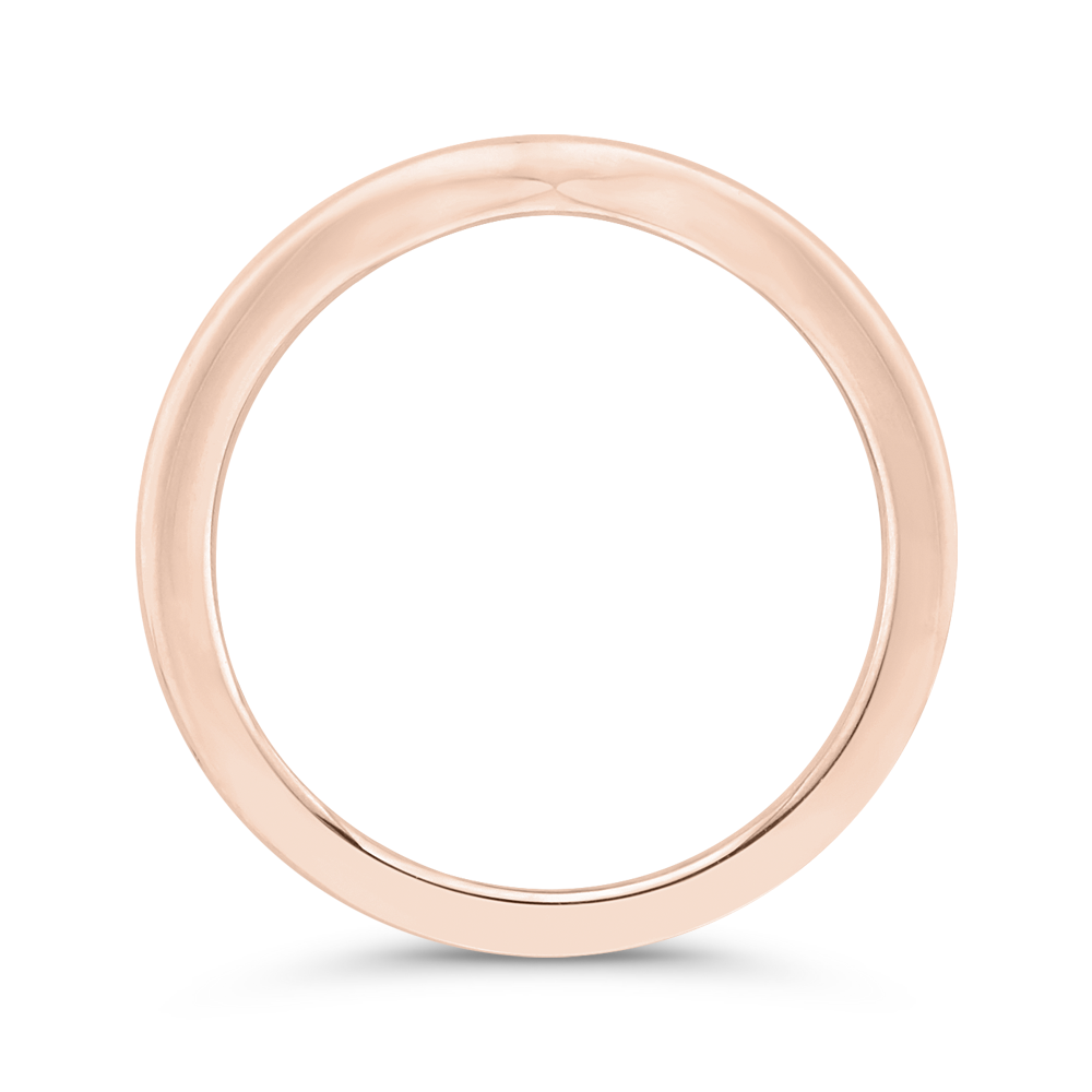 Plain Wedding Band in 14K Rose Gold