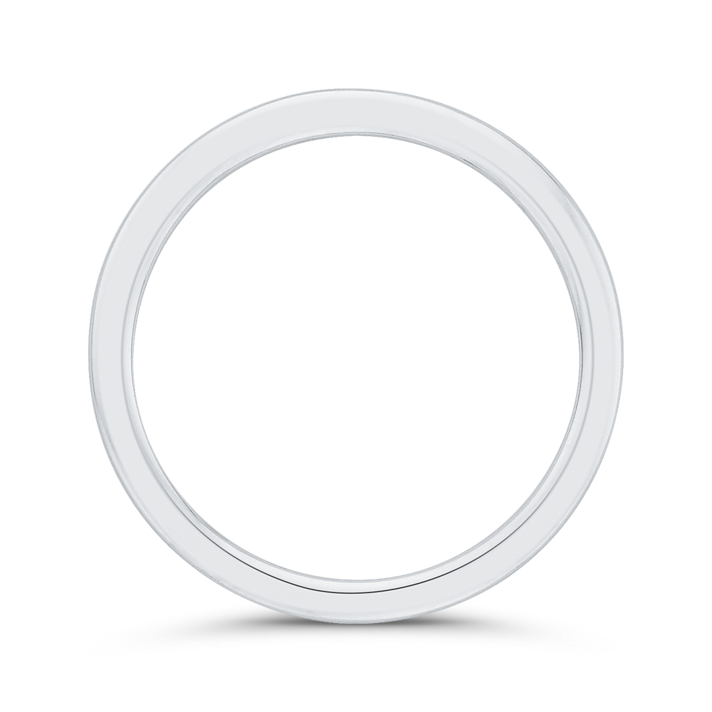 Plain Wedding Band in 14K White Gold