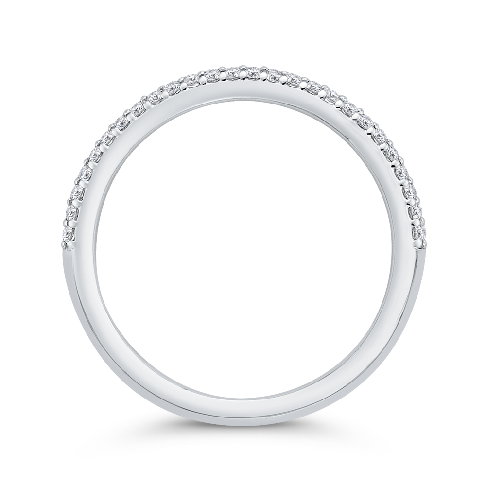 Diamond Wedding Band in 14K White Gold