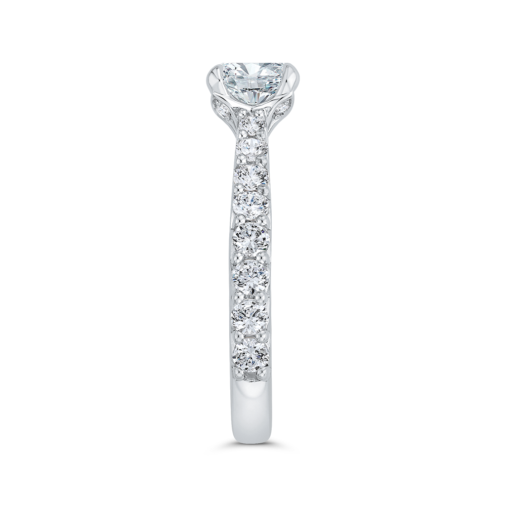 Diamond Engagement Ring in 14K White Gold (Semi-Mount)