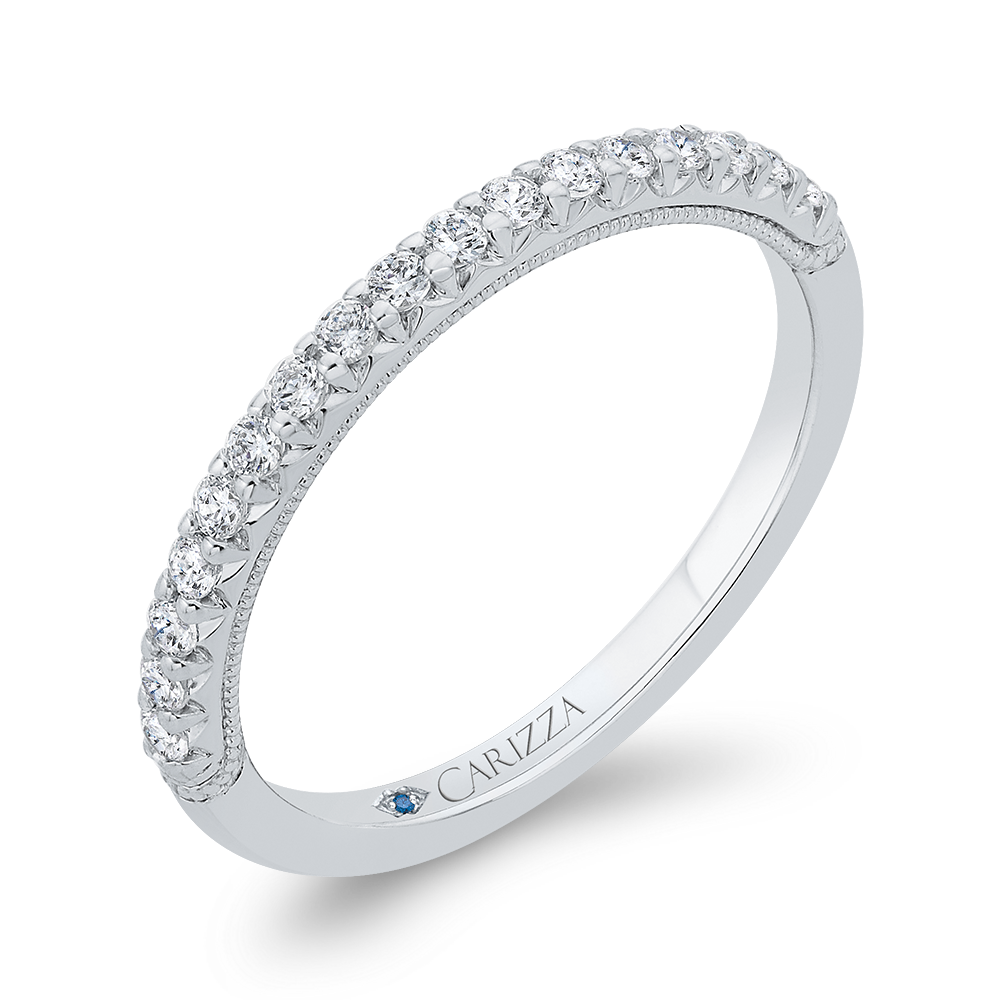 Diamond Wedding Band in 14K White Gold