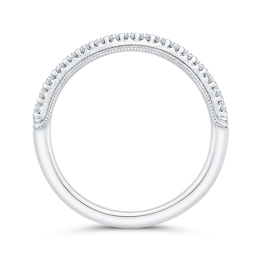 Diamond Wedding Band in 14K White Gold