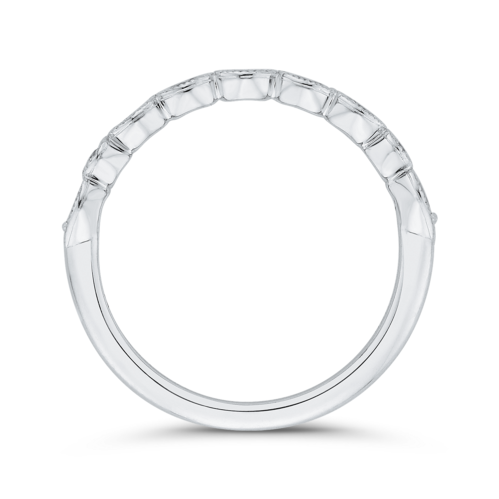 Diamond Wedding Band in 14K White Gold