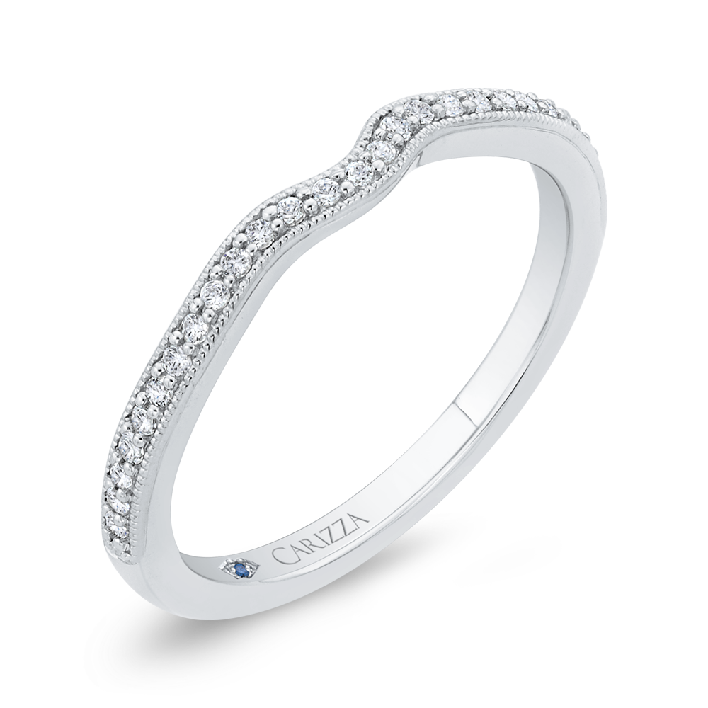 Diamond Wedding Band in 14K White Gold