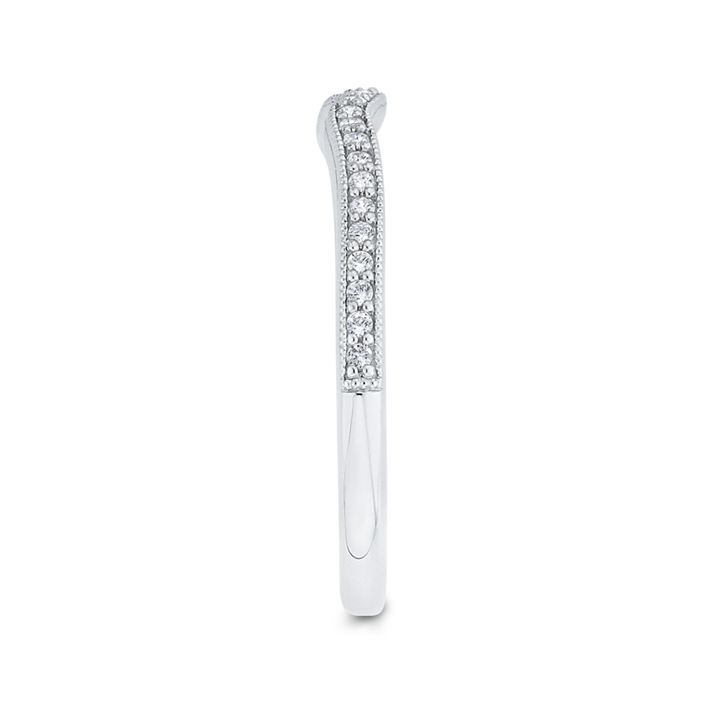 Diamond Wedding Band in 14K White Gold