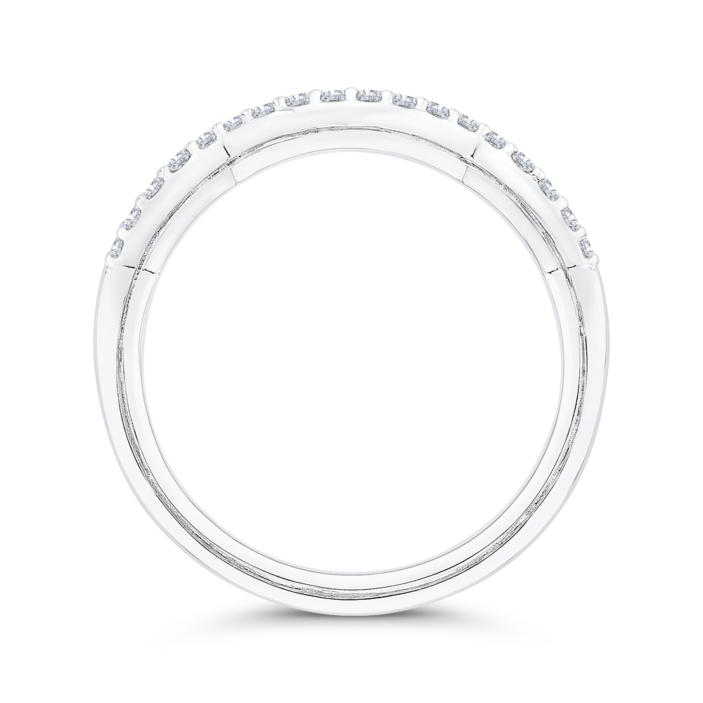 Diamond Wedding Band in 14K White Gold