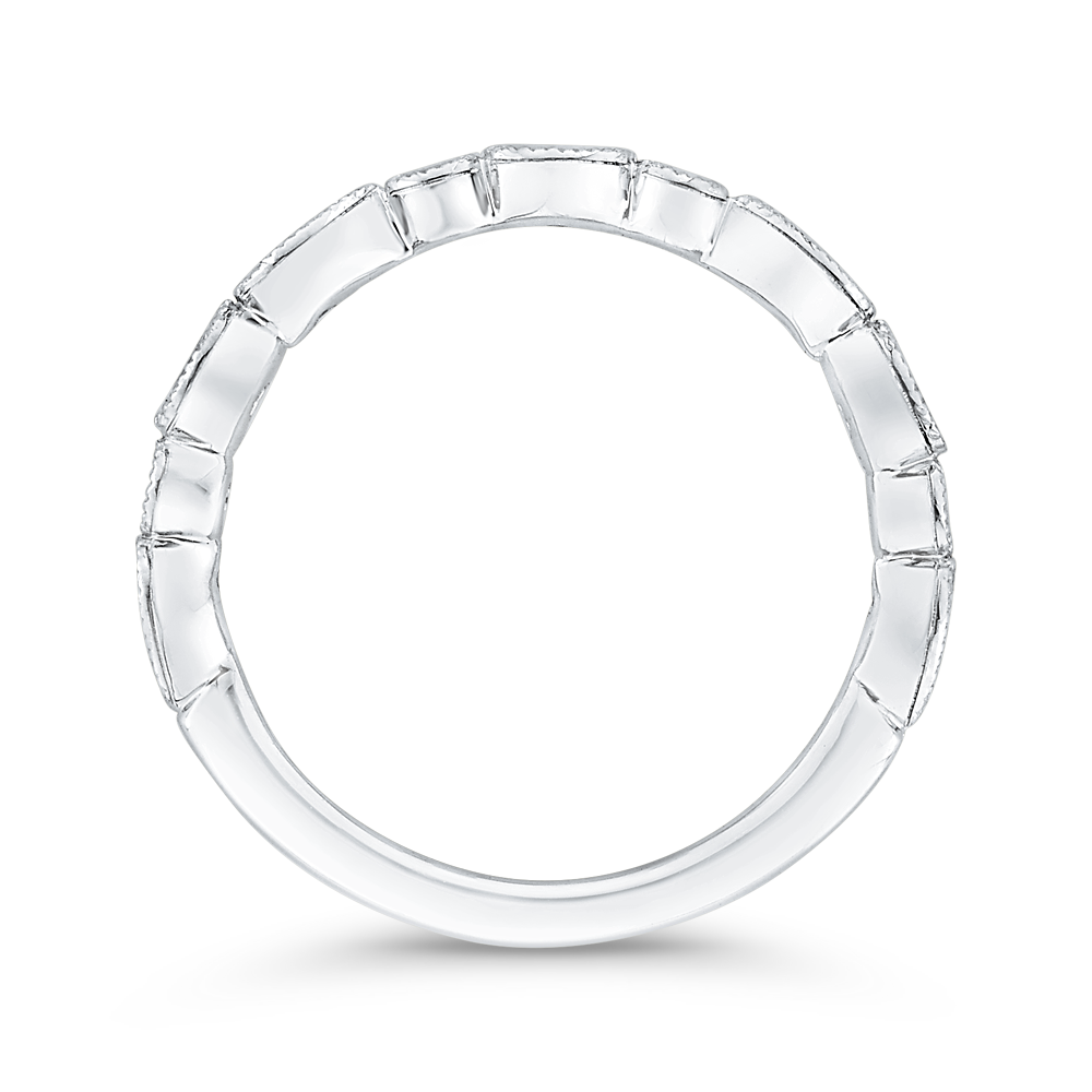 Diamond Wedding Band in 14K White Gold