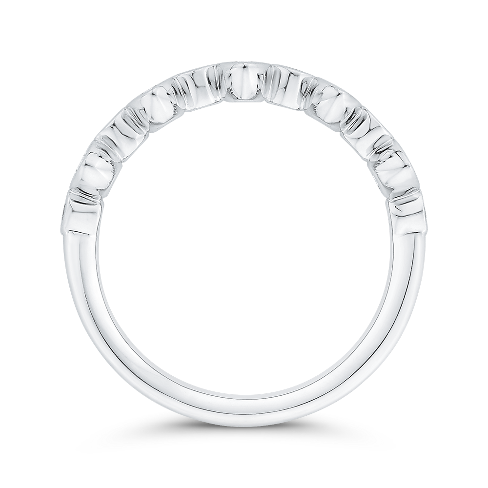 Diamond Wedding Band in 14K White Gold