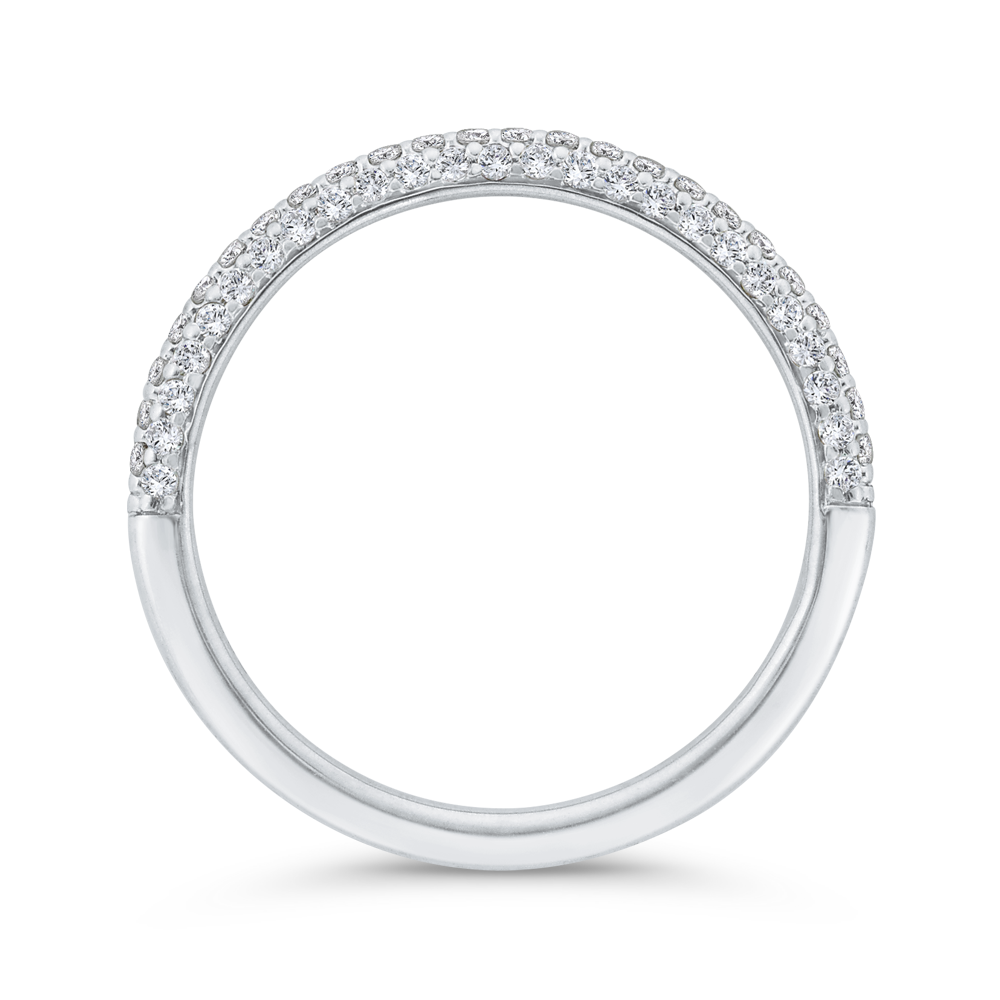 Diamond Wedding Band in 14K White Gold