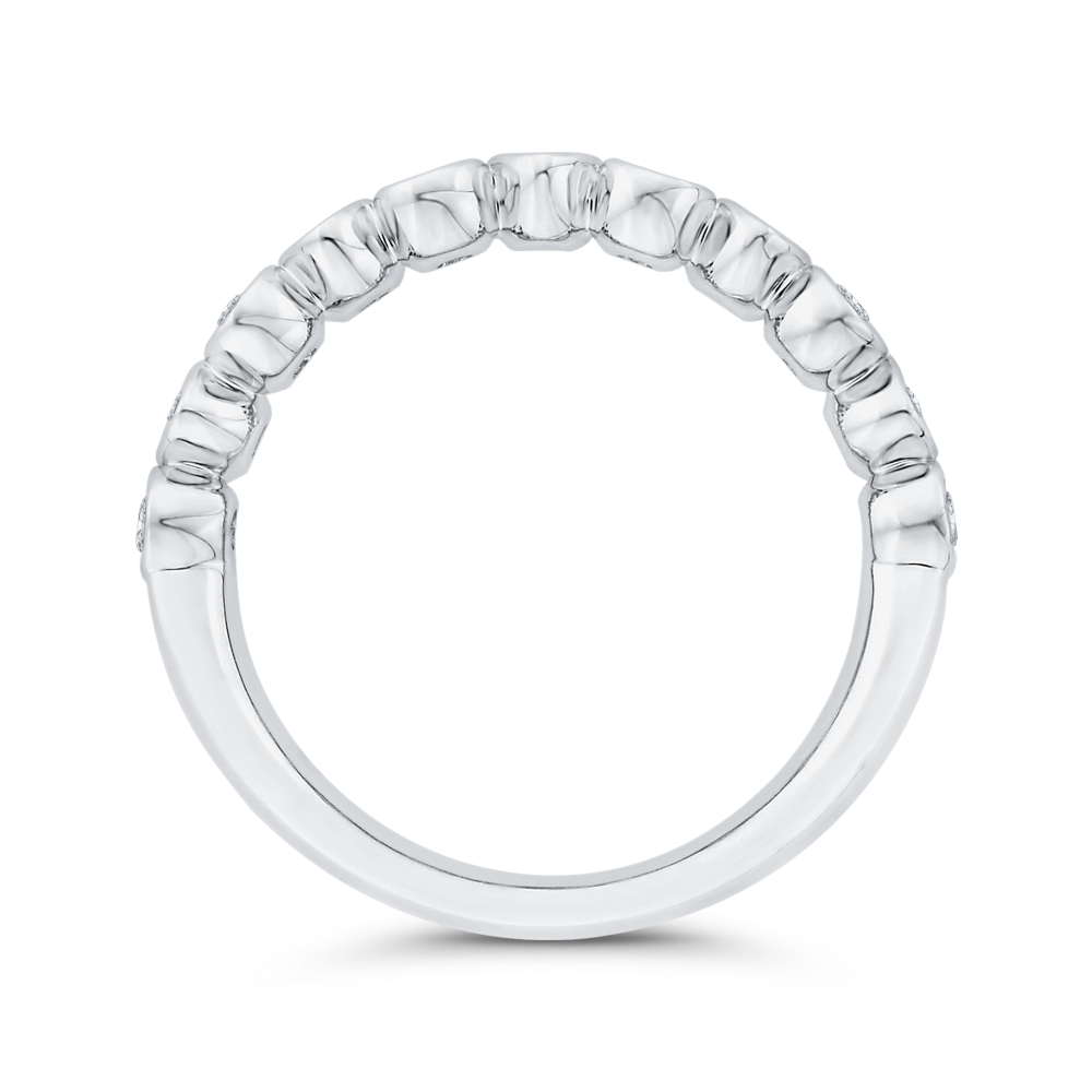 Diamond Wedding Band in 14K White Gold